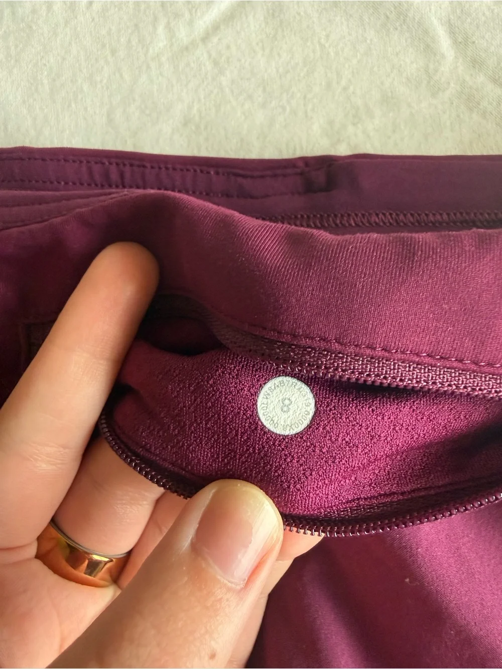 lululemon athletic skort in plum, size 8